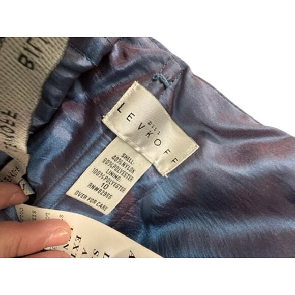NWT!! "BILL LEVKOFF" Purple/Blue Iridescent Strapless Dress Prom Formal SZ 10 - Picture 10 of 16